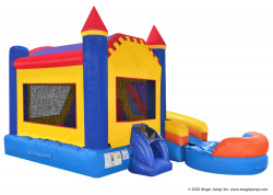 6 in 1 castle combo wet or dry nowm 4 1708472414 3-in-1 Castle Bounce House/Combo