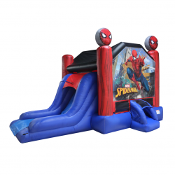 Spiderman202 1708471536 Spiderman Bounce House/Slide Combo